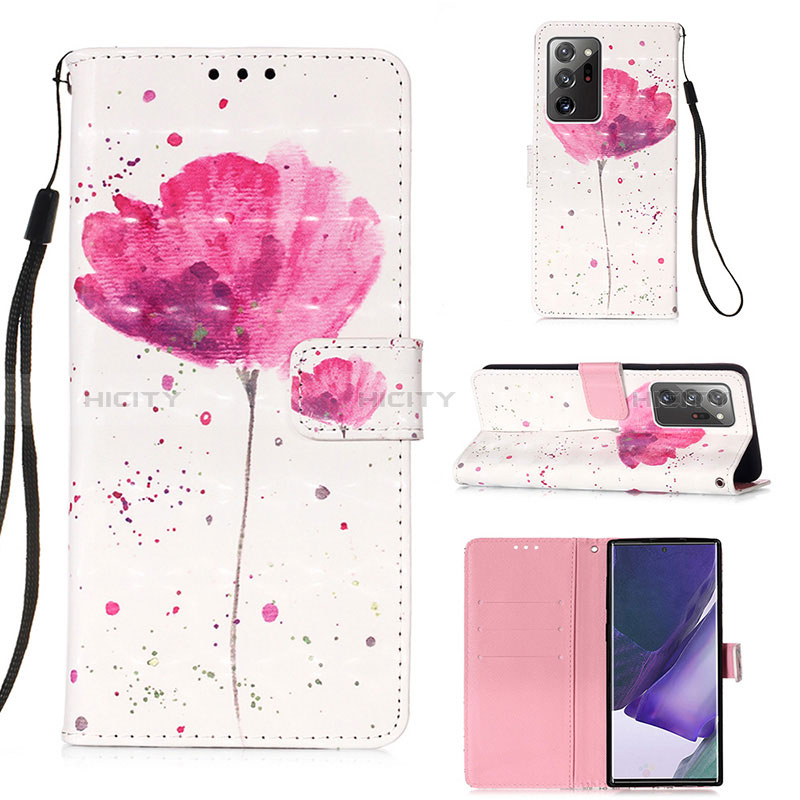 Custodia Portafoglio In Pelle Fantasia Modello Cover con Supporto Y03B per Samsung Galaxy Note 20 Ultra 5G