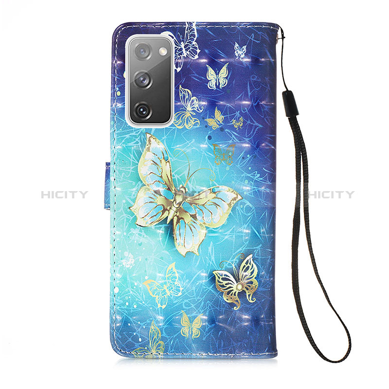 Custodia Portafoglio In Pelle Fantasia Modello Cover con Supporto Y03B per Samsung Galaxy S20 FE 5G