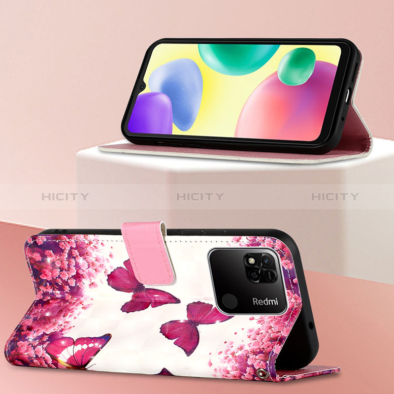 Custodia Portafoglio In Pelle Fantasia Modello Cover con Supporto Y03B per Xiaomi POCO C3