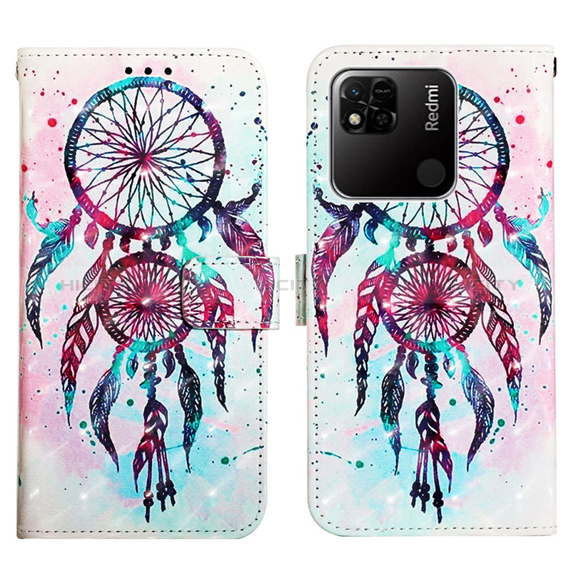 Custodia Portafoglio In Pelle Fantasia Modello Cover con Supporto Y03B per Xiaomi POCO C3