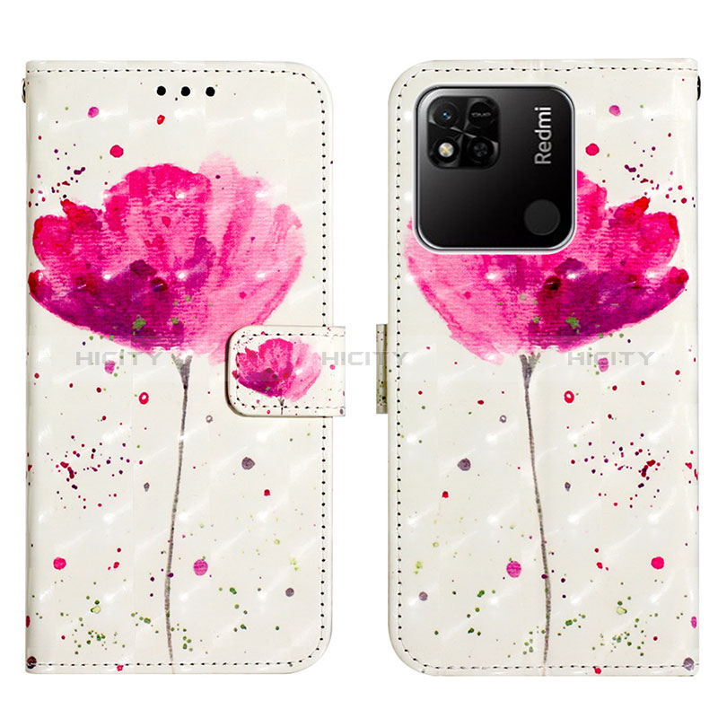 Custodia Portafoglio In Pelle Fantasia Modello Cover con Supporto Y03B per Xiaomi POCO C3