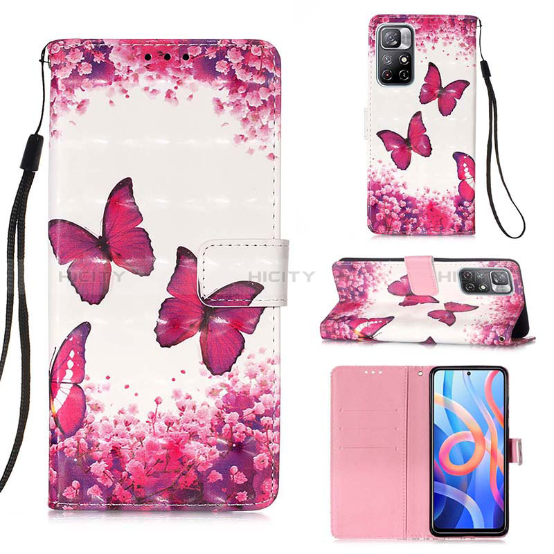 Custodia Portafoglio In Pelle Fantasia Modello Cover con Supporto Y03B per Xiaomi Poco M4 Pro 5G