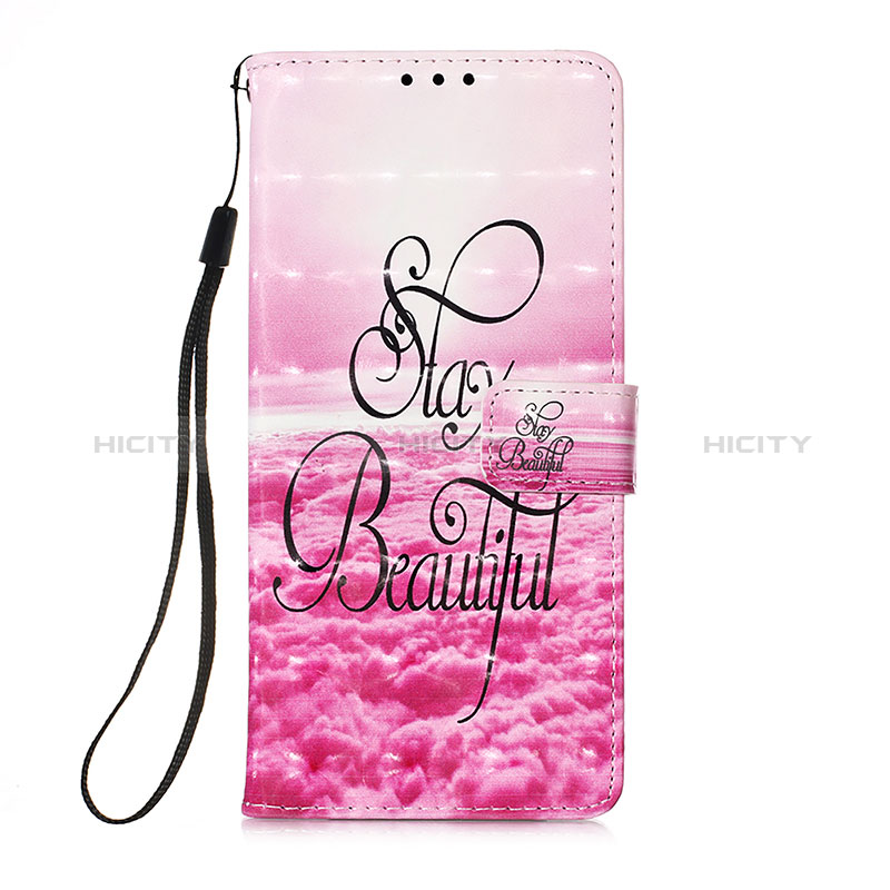 Custodia Portafoglio In Pelle Fantasia Modello Cover con Supporto Y03B per Xiaomi Redmi 10 (2022) Rosa