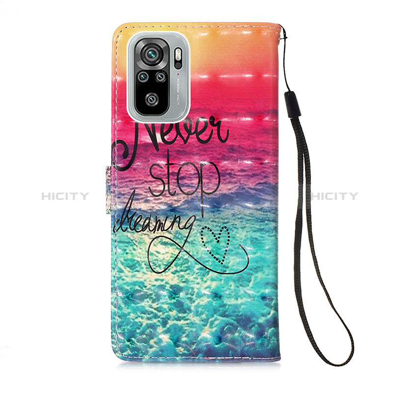 Custodia Portafoglio In Pelle Fantasia Modello Cover con Supporto Y03B per Xiaomi Redmi Note 10 4G