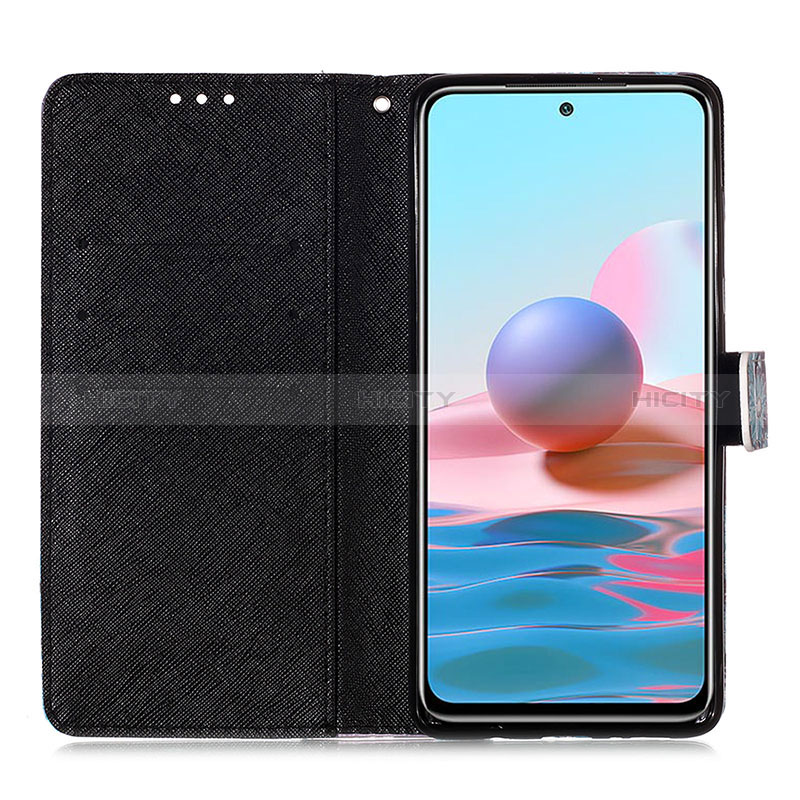 Custodia Portafoglio In Pelle Fantasia Modello Cover con Supporto Y03B per Xiaomi Redmi Note 10 4G