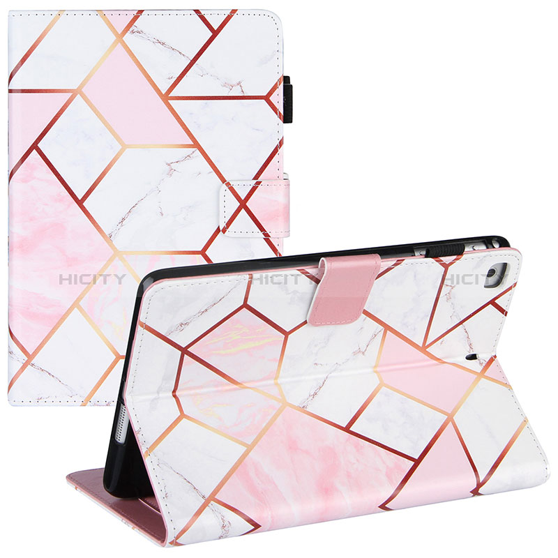 Custodia Portafoglio In Pelle Fantasia Modello Cover con Supporto Y04B per Apple iPad Mini 4