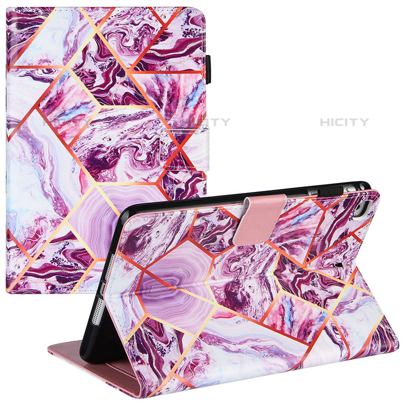 Custodia Portafoglio In Pelle Fantasia Modello Cover con Supporto Y04B per Apple iPad Mini 5 (2019)