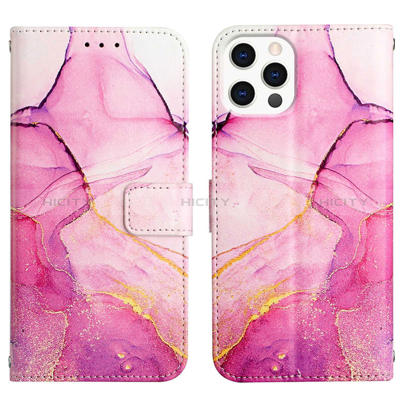 Custodia Portafoglio In Pelle Fantasia Modello Cover con Supporto Y04B per Apple iPhone 13 Pro