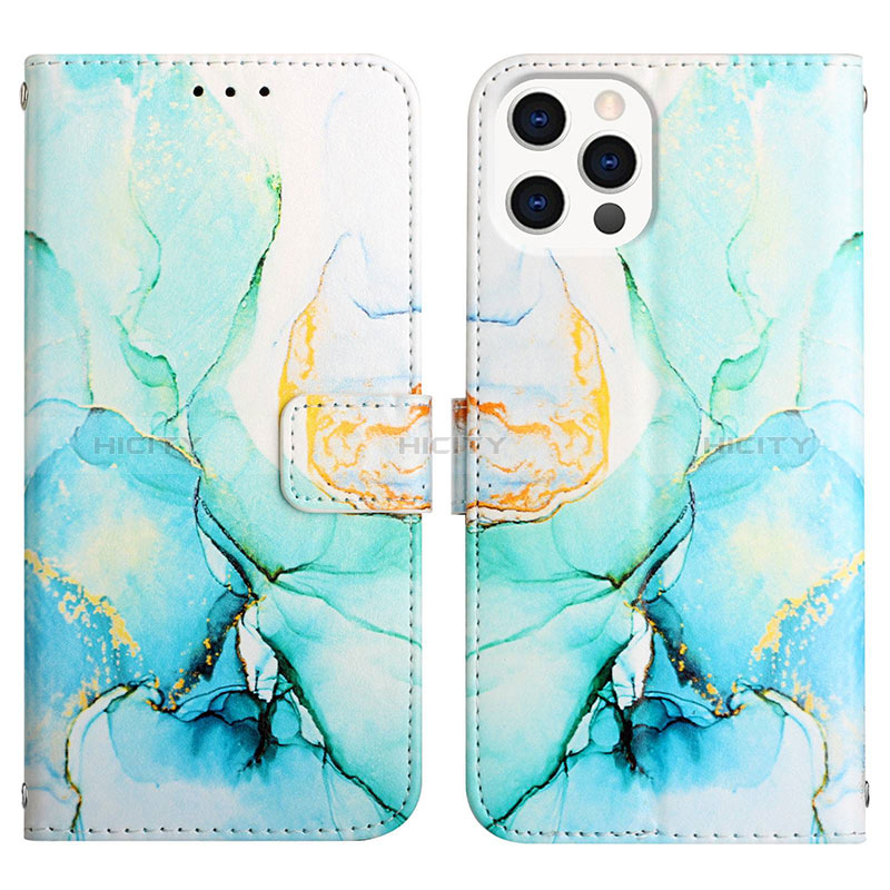 Custodia Portafoglio In Pelle Fantasia Modello Cover con Supporto Y04B per Apple iPhone 15 Pro Max