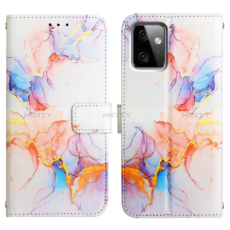 Custodia Portafoglio In Pelle Fantasia Modello Cover con Supporto Y04B per Motorola Moto G Power 5G (2023)