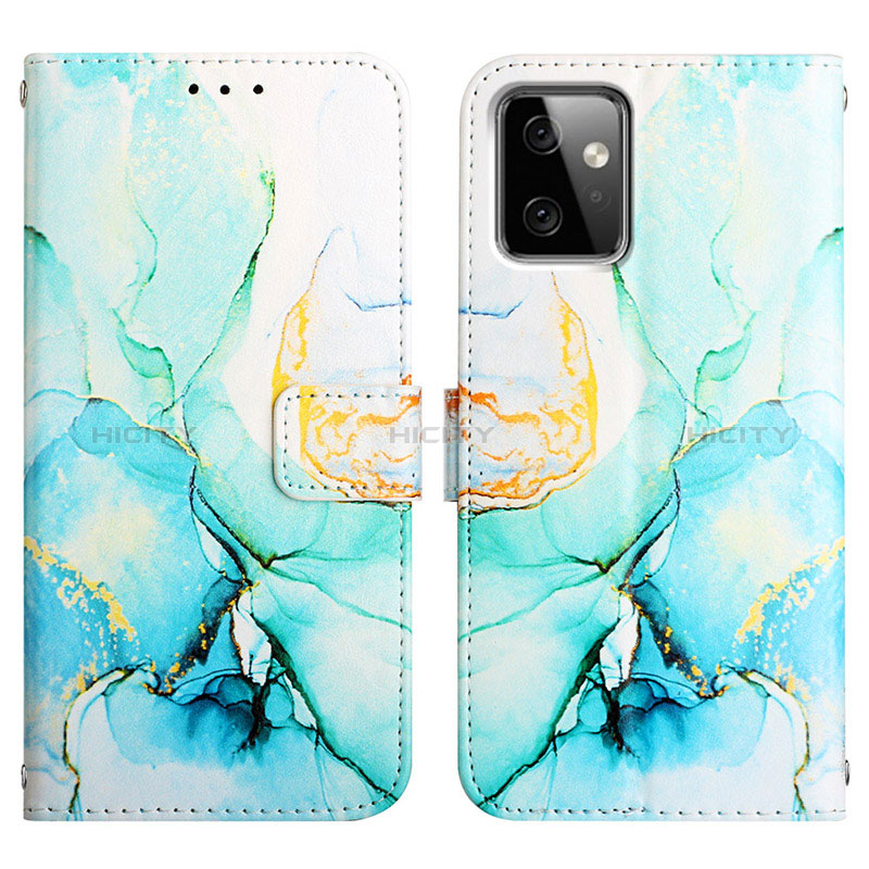 Custodia Portafoglio In Pelle Fantasia Modello Cover con Supporto Y04B per Motorola Moto G Power 5G (2023)