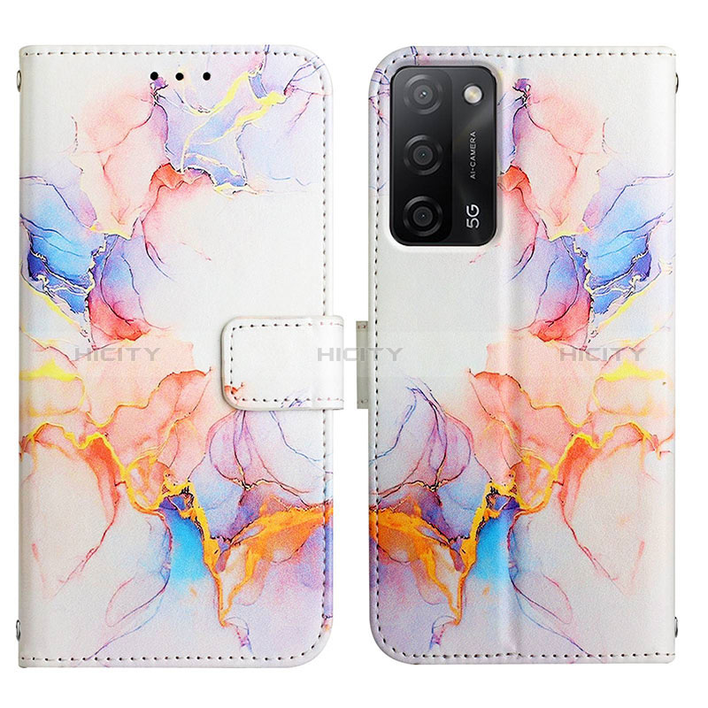 Custodia Portafoglio In Pelle Fantasia Modello Cover con Supporto Y04B per Oppo A56 5G