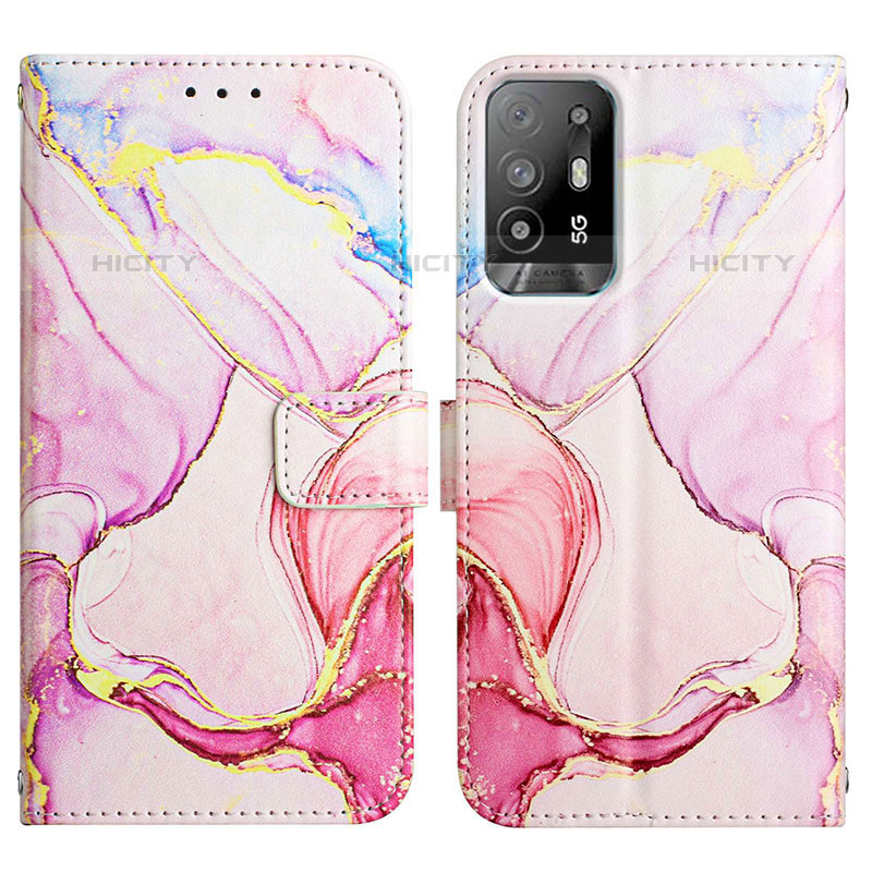 Custodia Portafoglio In Pelle Fantasia Modello Cover con Supporto Y04B per Oppo A94 5G