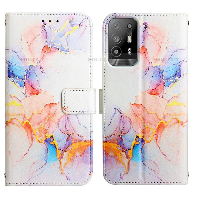 Custodia Portafoglio In Pelle Fantasia Modello Cover con Supporto Y04B per Oppo A94 5G