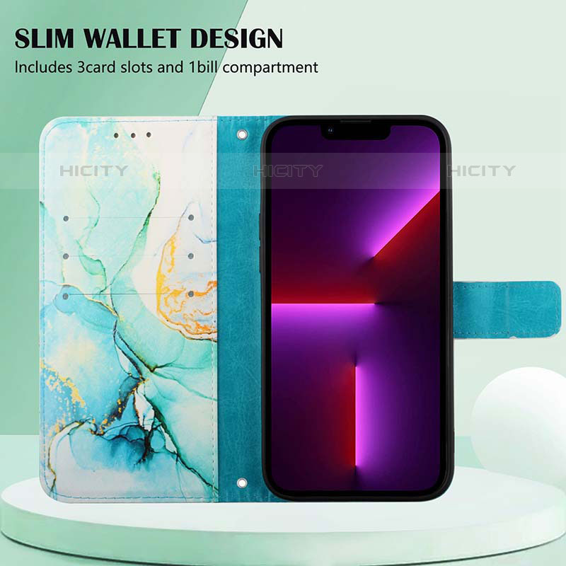 Custodia Portafoglio In Pelle Fantasia Modello Cover con Supporto Y04B per Oppo Reno6 Pro 5G India