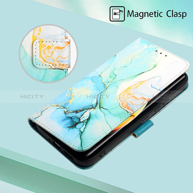 Custodia Portafoglio In Pelle Fantasia Modello Cover con Supporto Y04B per Realme 10 Pro+ Plus 5G