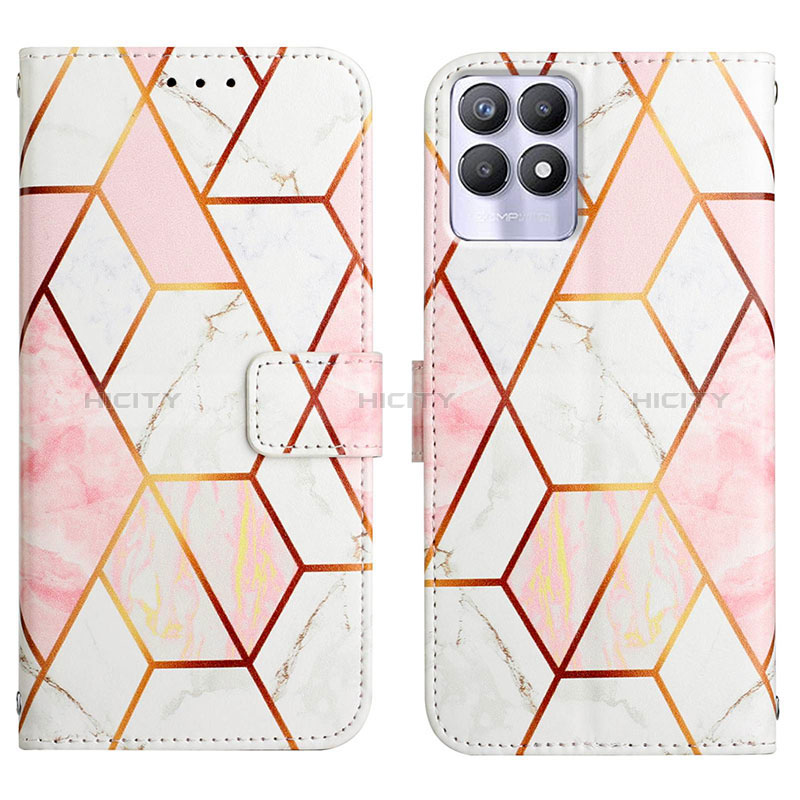 Custodia Portafoglio In Pelle Fantasia Modello Cover con Supporto Y04B per Realme 8i