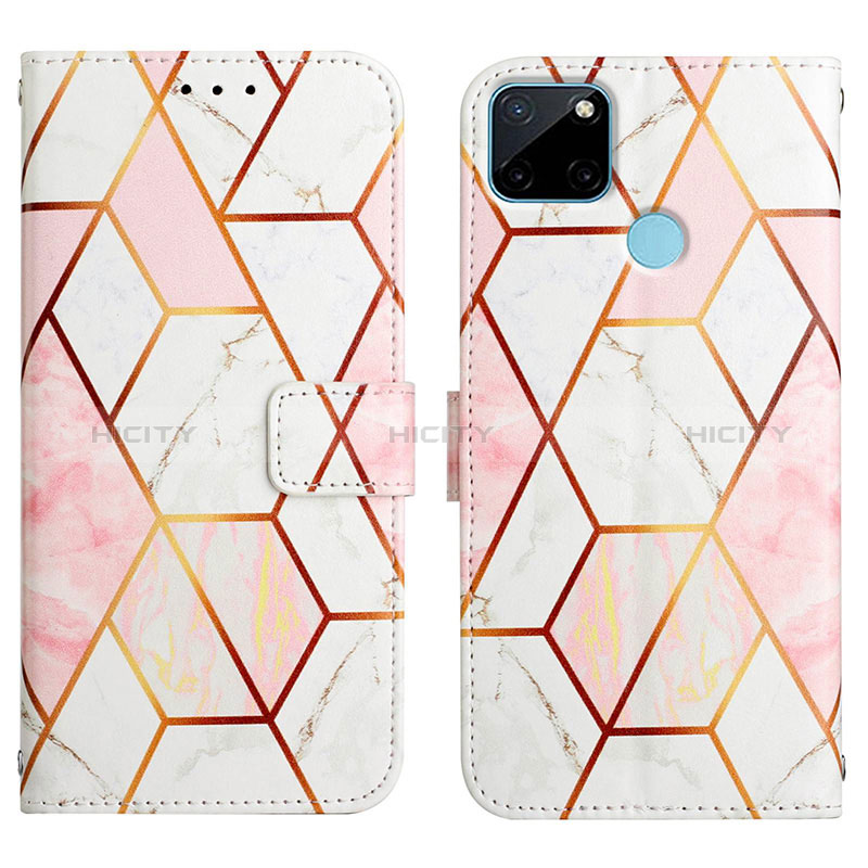 Custodia Portafoglio In Pelle Fantasia Modello Cover con Supporto Y04B per Realme C25Y