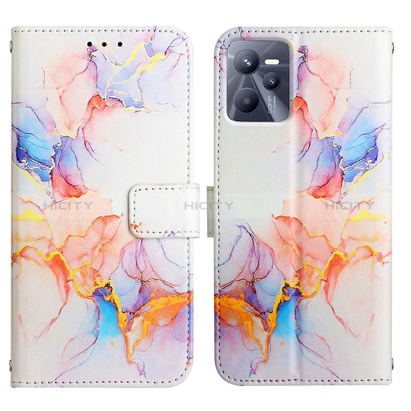 Custodia Portafoglio In Pelle Fantasia Modello Cover con Supporto Y04B per Realme C35