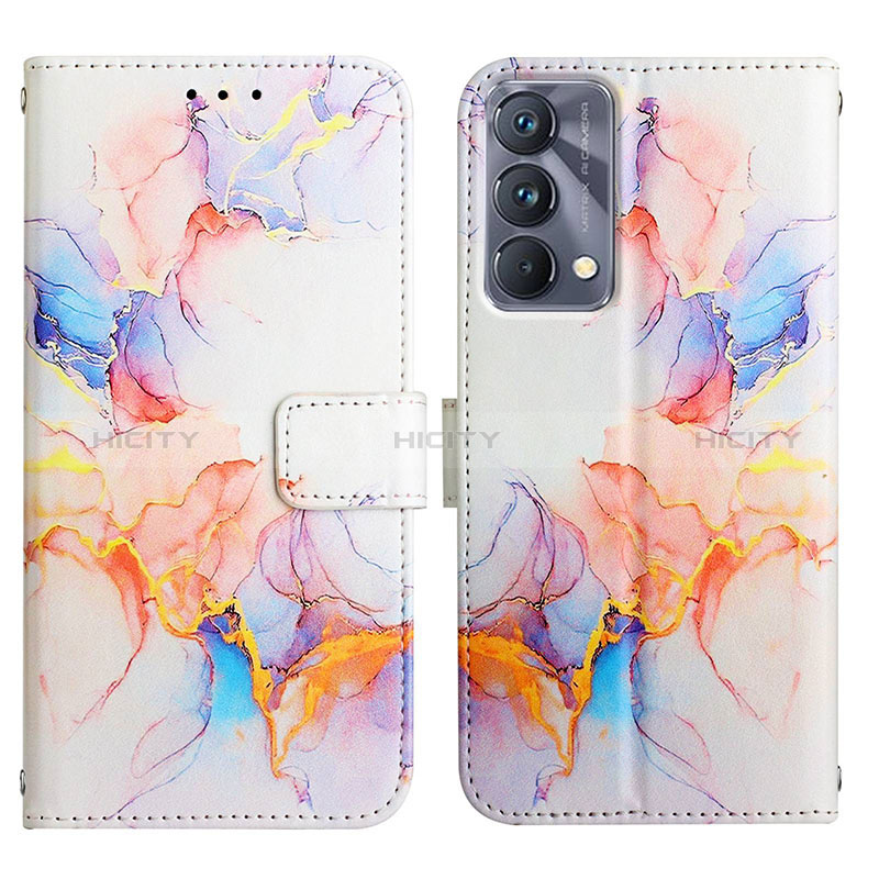 Custodia Portafoglio In Pelle Fantasia Modello Cover con Supporto Y04B per Realme GT Master 5G