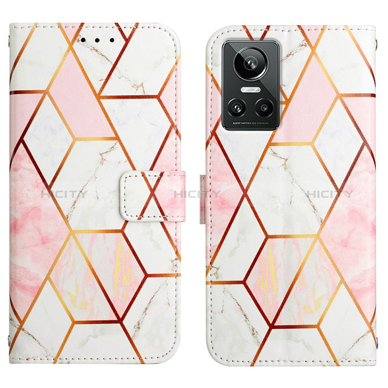 Custodia Portafoglio In Pelle Fantasia Modello Cover con Supporto Y04B per Realme GT Neo3 5G