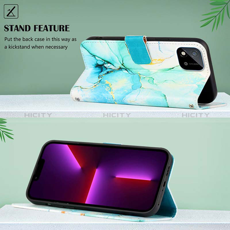 Custodia Portafoglio In Pelle Fantasia Modello Cover con Supporto Y04B per Realme Narzo 50i