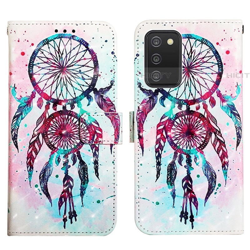 Custodia Portafoglio In Pelle Fantasia Modello Cover con Supporto Y04B per Samsung Galaxy A03s