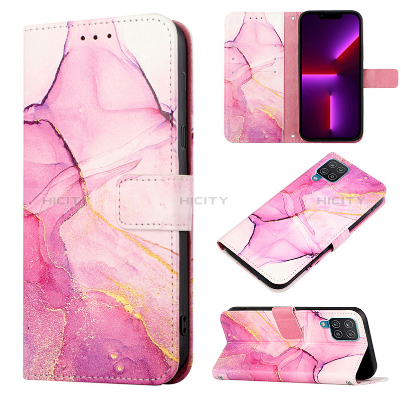 Custodia Portafoglio In Pelle Fantasia Modello Cover con Supporto Y04B per Samsung Galaxy A12 5G