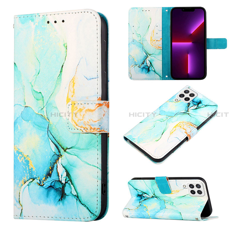 Custodia Portafoglio In Pelle Fantasia Modello Cover con Supporto Y04B per Samsung Galaxy A22 4G