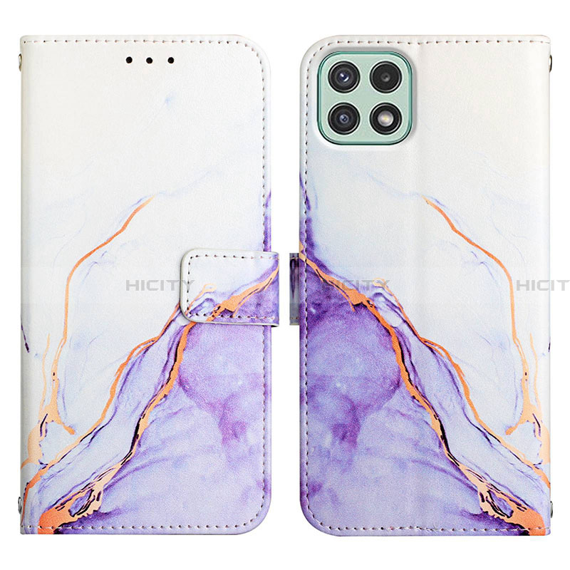 Custodia Portafoglio In Pelle Fantasia Modello Cover con Supporto Y04B per Samsung Galaxy A22 5G