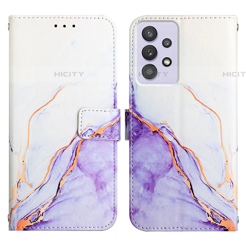 Custodia Portafoglio In Pelle Fantasia Modello Cover con Supporto Y04B per Samsung Galaxy A52 5G