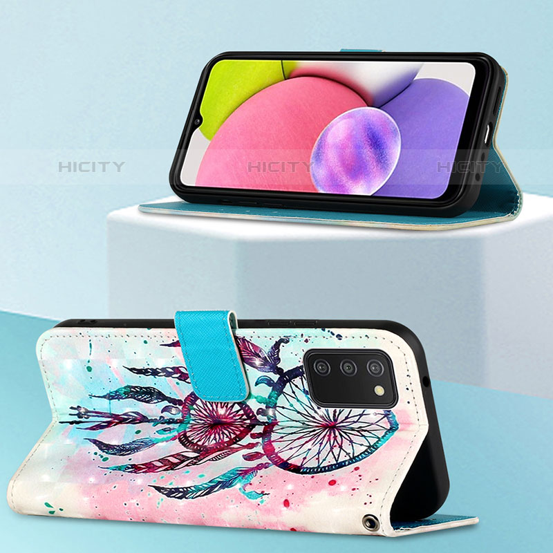 Custodia Portafoglio In Pelle Fantasia Modello Cover con Supporto Y04B per Samsung Galaxy M02s