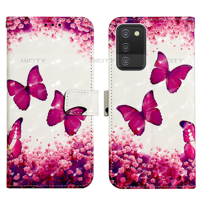 Custodia Portafoglio In Pelle Fantasia Modello Cover con Supporto Y04B per Samsung Galaxy M02s