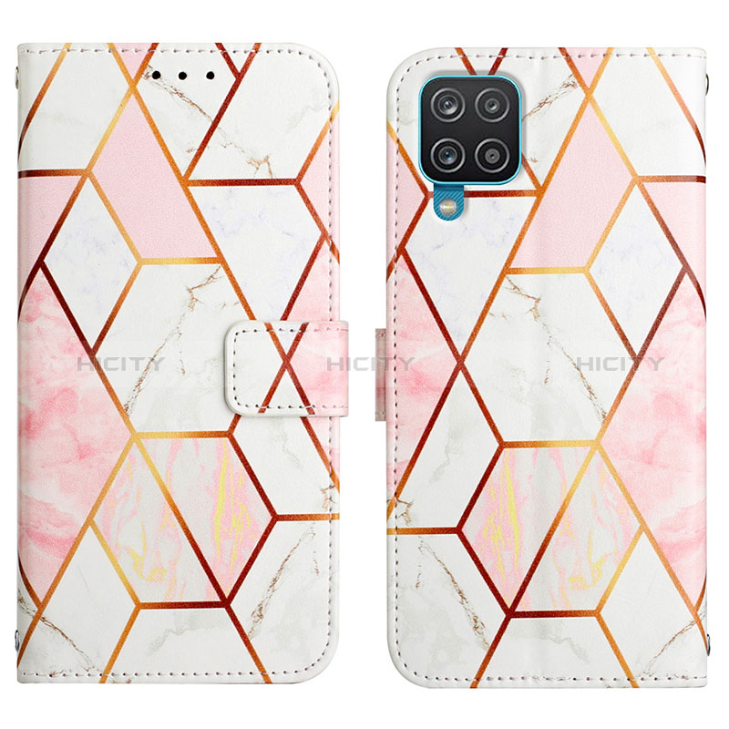 Custodia Portafoglio In Pelle Fantasia Modello Cover con Supporto Y04B per Samsung Galaxy M12