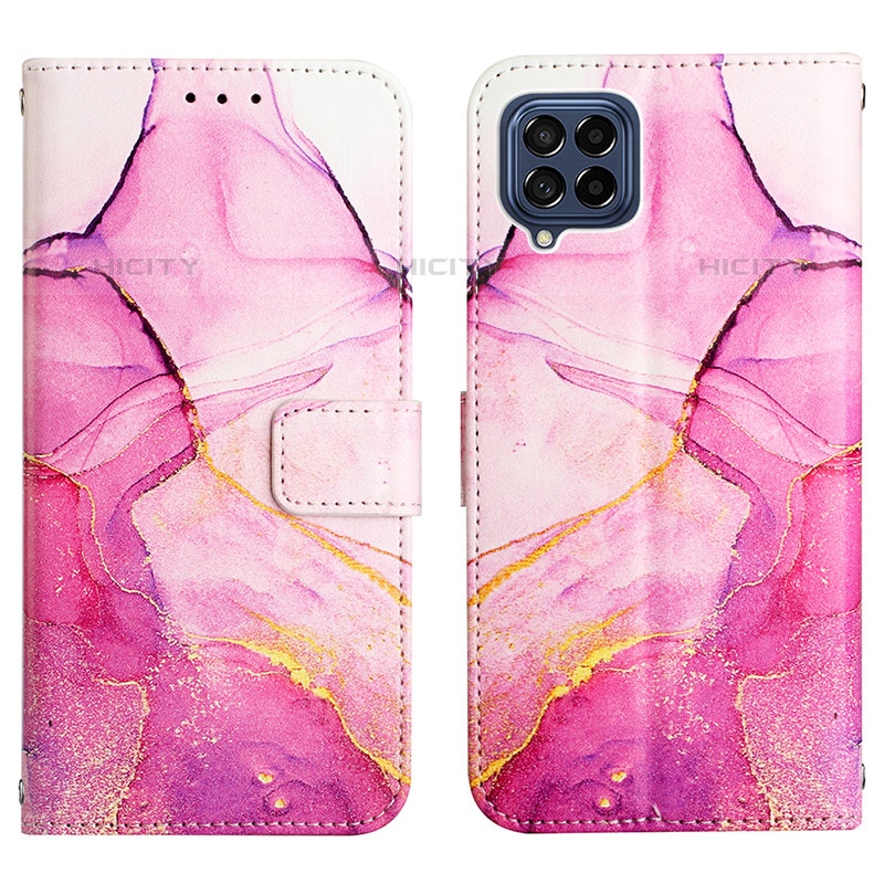 Custodia Portafoglio In Pelle Fantasia Modello Cover con Supporto Y04B per Samsung Galaxy M33 5G