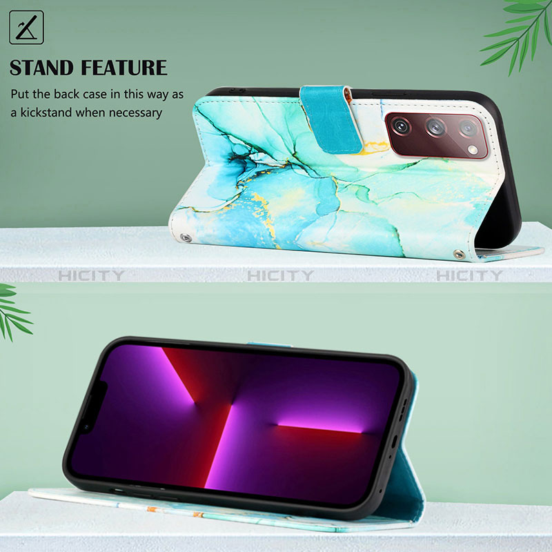 Custodia Portafoglio In Pelle Fantasia Modello Cover con Supporto Y04B per Samsung Galaxy S20 FE 4G