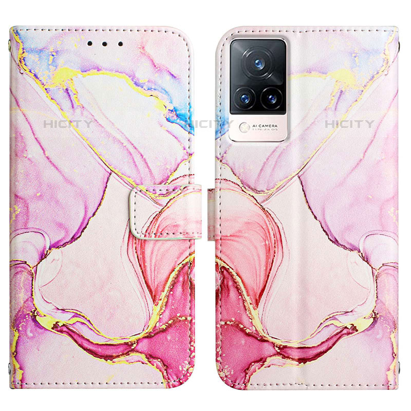 Custodia Portafoglio In Pelle Fantasia Modello Cover con Supporto Y04B per Vivo V21s 5G