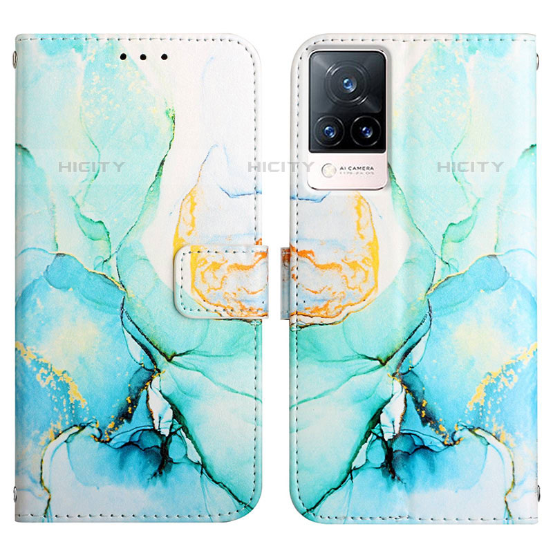 Custodia Portafoglio In Pelle Fantasia Modello Cover con Supporto Y04B per Vivo V21s 5G