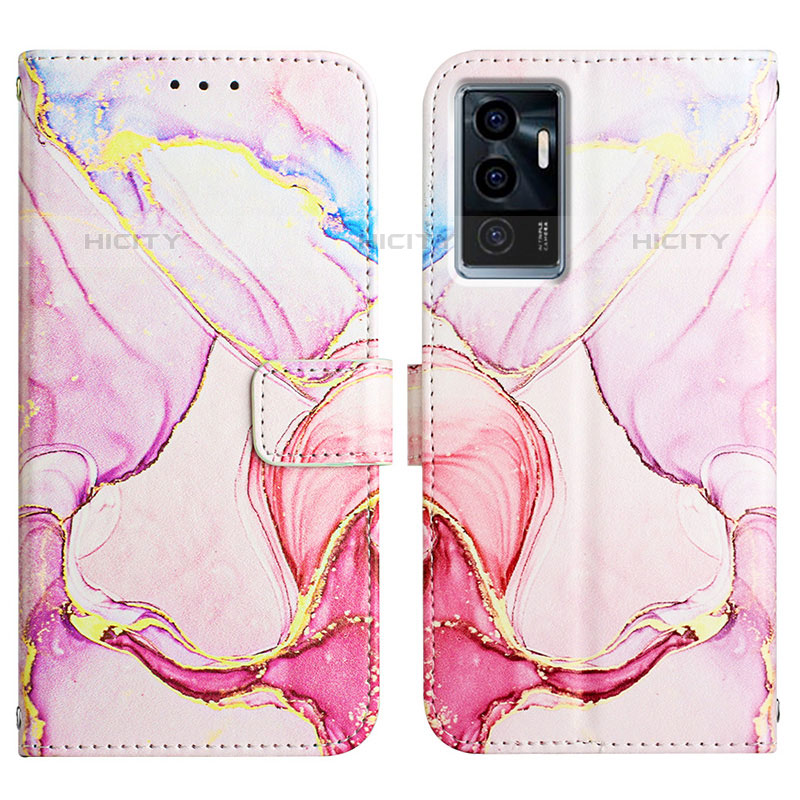 Custodia Portafoglio In Pelle Fantasia Modello Cover con Supporto Y04B per Vivo V23e