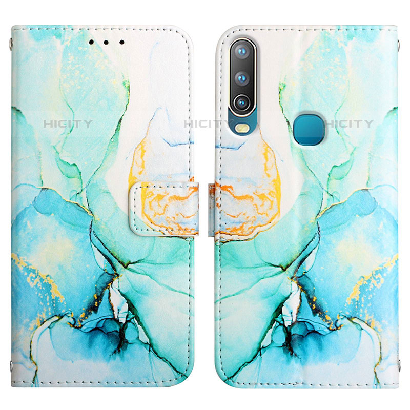 Custodia Portafoglio In Pelle Fantasia Modello Cover con Supporto Y04B per Vivo Y11