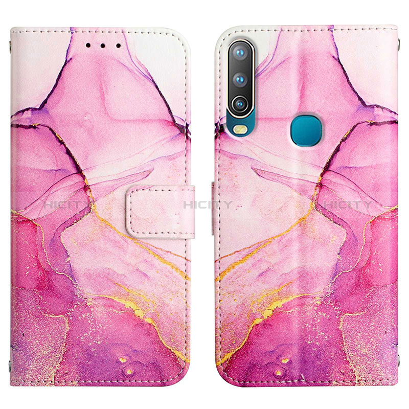 Custodia Portafoglio In Pelle Fantasia Modello Cover con Supporto Y04B per Vivo Y3s