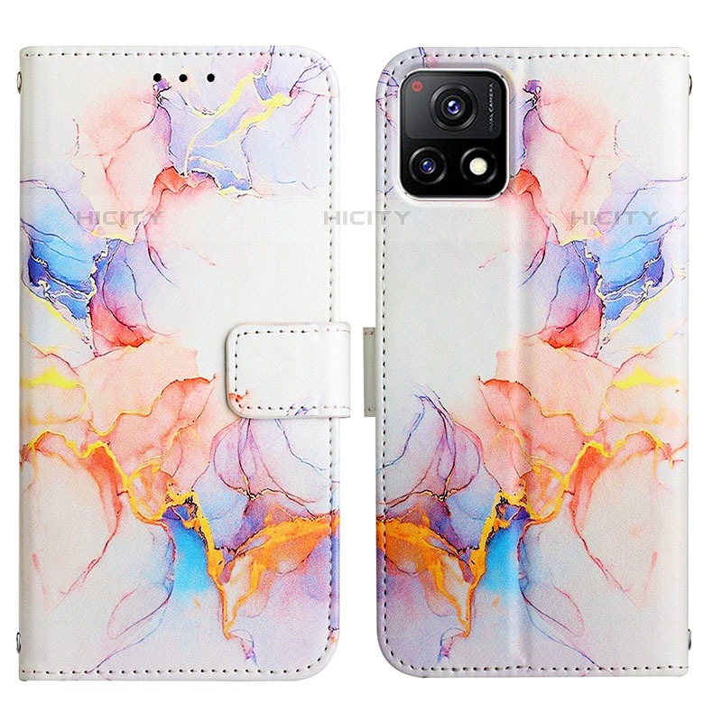 Custodia Portafoglio In Pelle Fantasia Modello Cover con Supporto Y04B per Vivo Y52s 5G