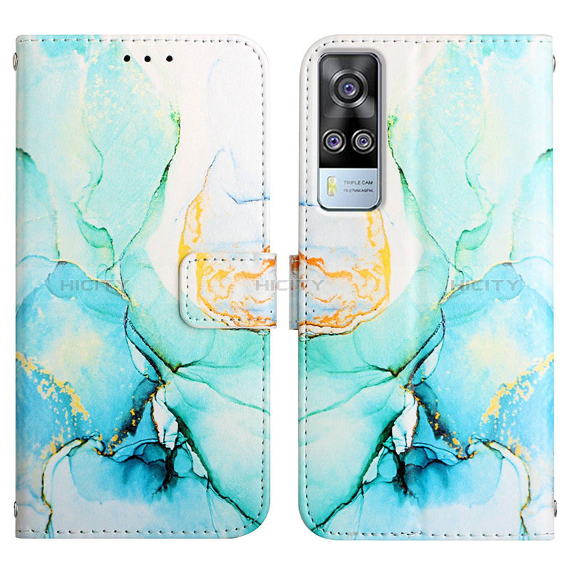 Custodia Portafoglio In Pelle Fantasia Modello Cover con Supporto Y04B per Vivo Y53s NFC