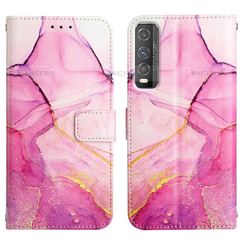 Custodia Portafoglio In Pelle Fantasia Modello Cover con Supporto Y04B per Vivo Y70S 5G