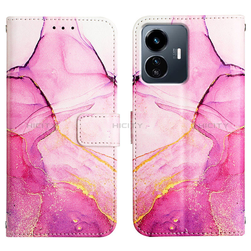 Custodia Portafoglio In Pelle Fantasia Modello Cover con Supporto Y04B per Vivo Y77 5G