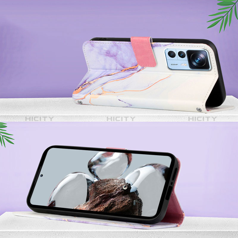 Custodia Portafoglio In Pelle Fantasia Modello Cover con Supporto Y04B per Xiaomi Mi 12T Pro 5G