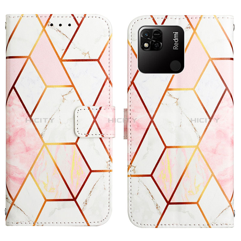 Custodia Portafoglio In Pelle Fantasia Modello Cover con Supporto Y04B per Xiaomi POCO C3 Bianco