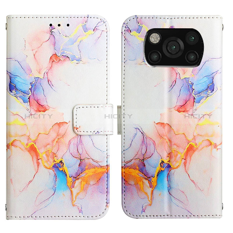 Custodia Portafoglio In Pelle Fantasia Modello Cover con Supporto Y04B per Xiaomi Poco X3