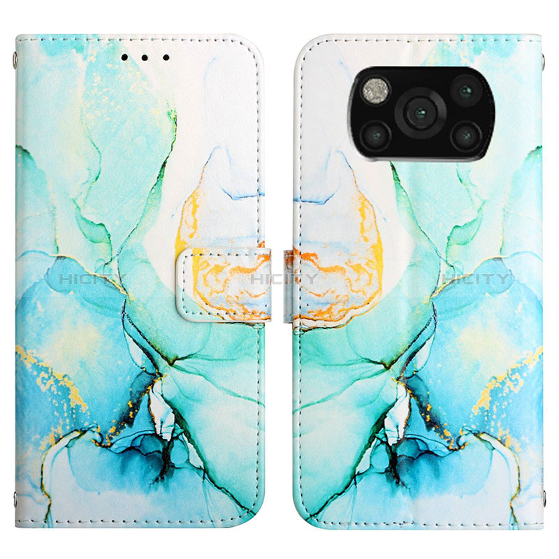 Custodia Portafoglio In Pelle Fantasia Modello Cover con Supporto Y04B per Xiaomi Poco X3