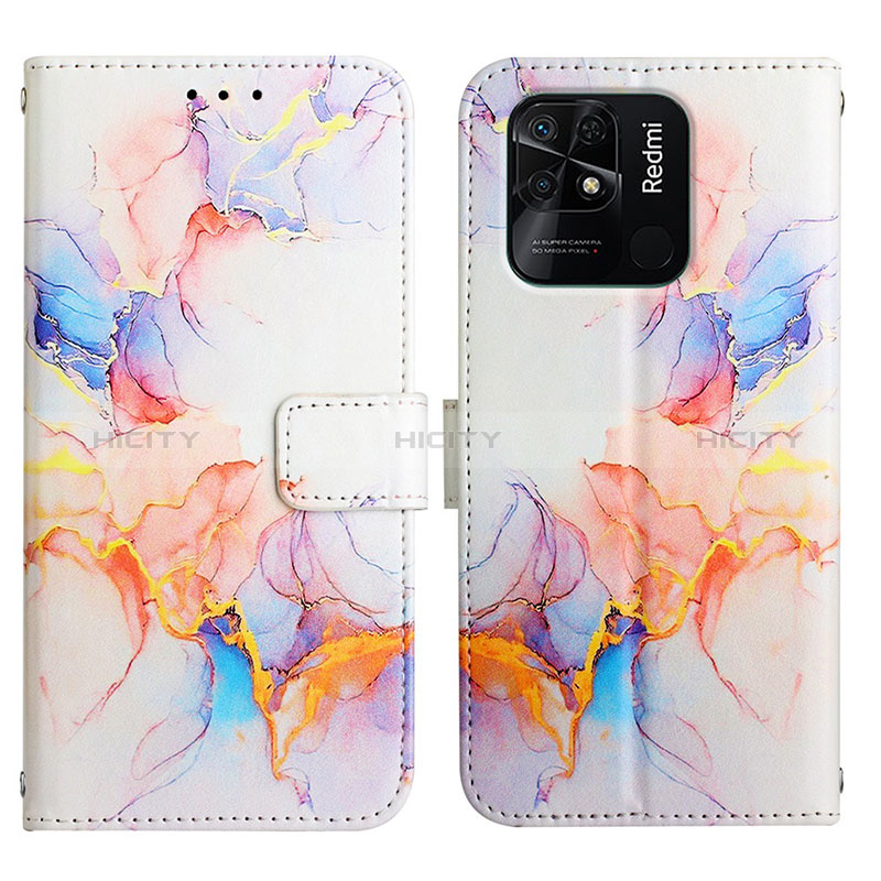 Custodia Portafoglio In Pelle Fantasia Modello Cover con Supporto Y04B per Xiaomi Redmi 10C 4G